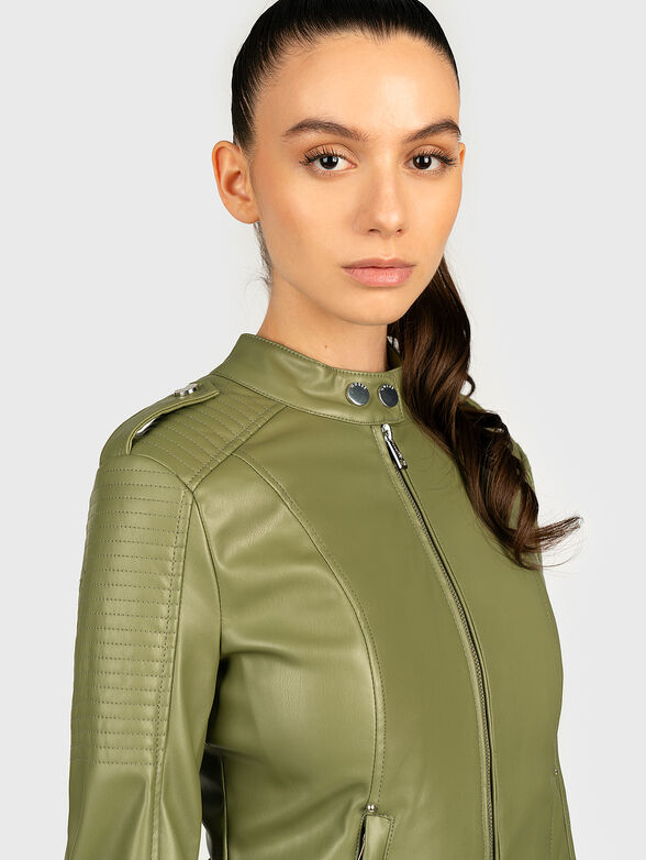 TAMMY Black faux leather jacket - 2