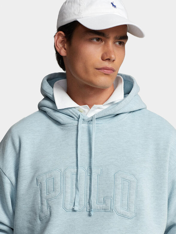 Light blue hooded sweatshirt - 3