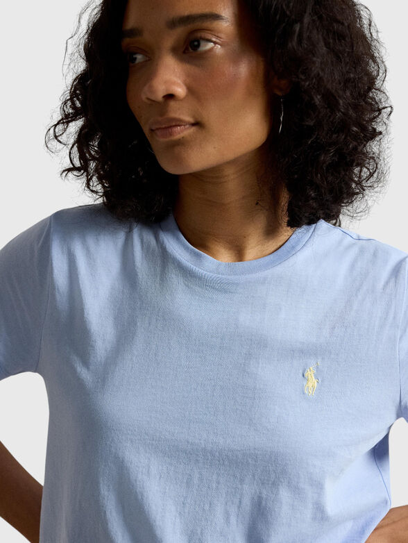 Cotton T-shirt with embroidered logo  - 3