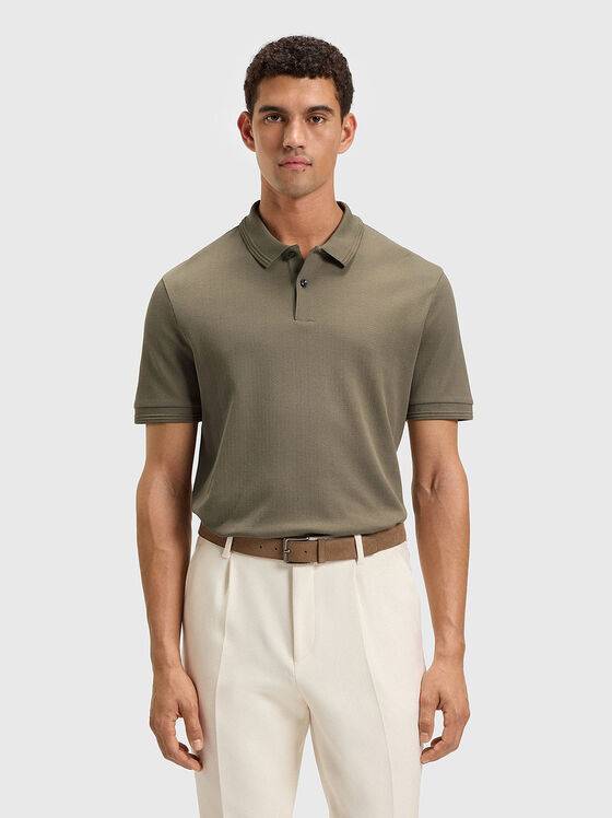 Short sleeve cotton polo shirt - 1