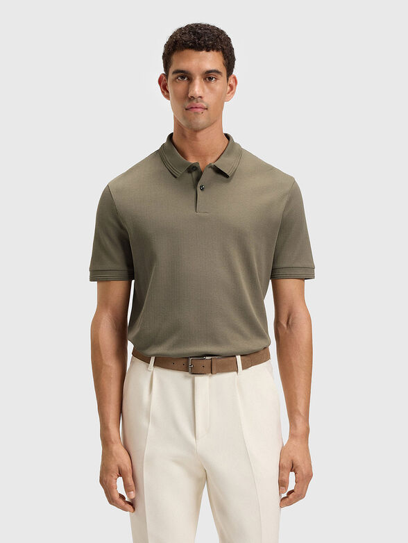 Short sleeve cotton polo shirt - 1