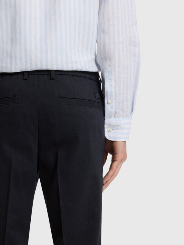 Linen-blend trousers - 3
