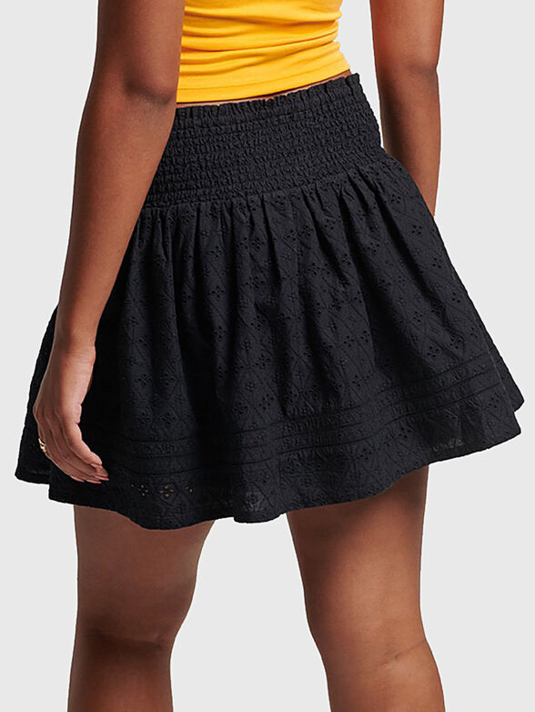 VINTAGE mini skirt with embroidery - 2