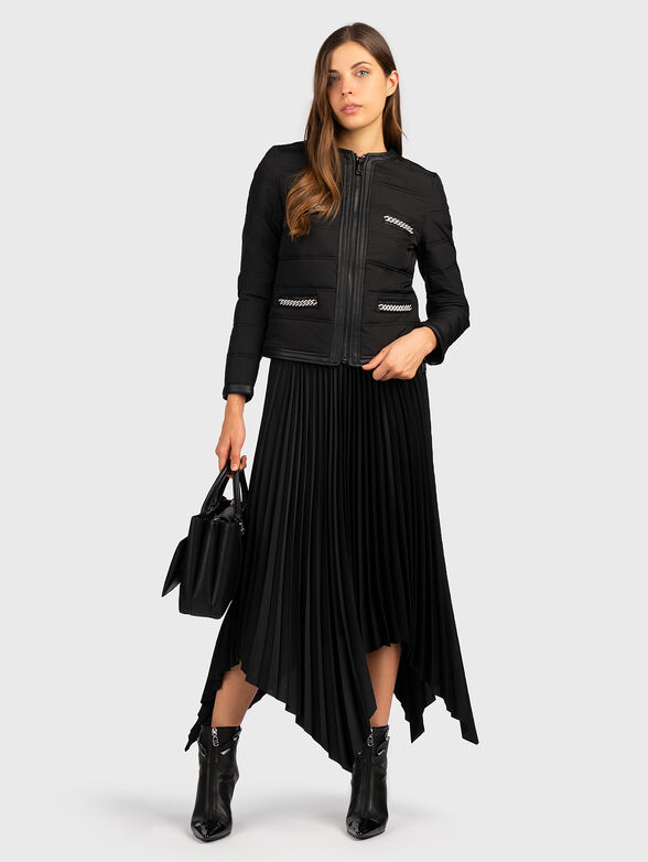 IRENE black jacket with quilted effect - 2