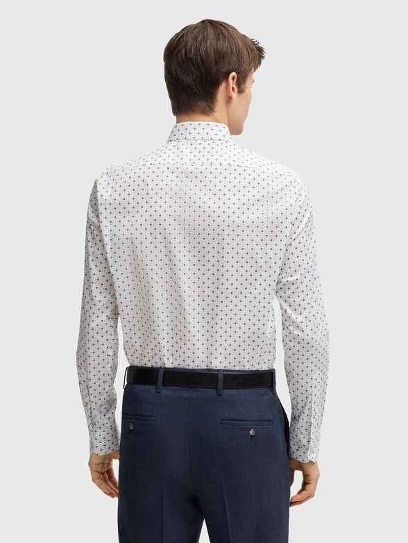 Cotton shirt with long sleeves and print - 3