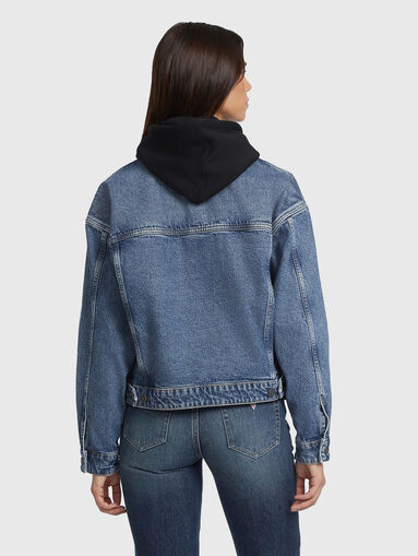 Denim jacket with mini logo - 3