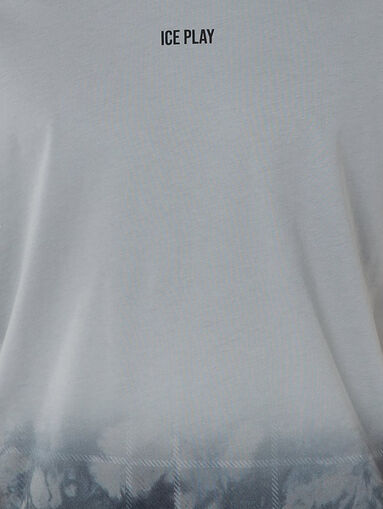 Cotton T-shirt with print  - 4
