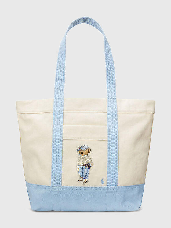 Polo Bear canvas tote bag - 1