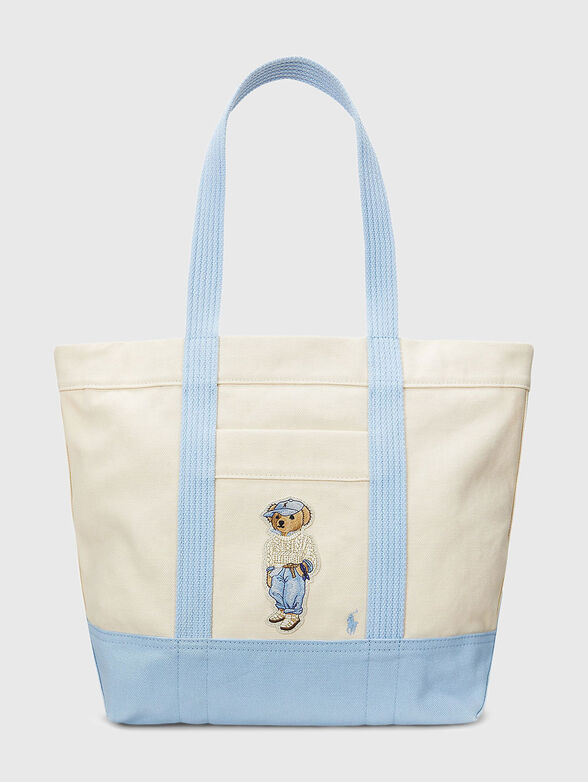Polo Bear canvas tote bag - 1
