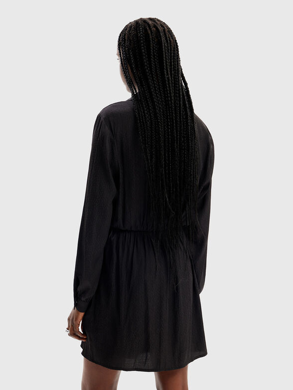 V-neck satin dress - 2