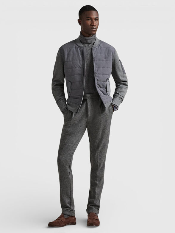 Bomber jacket with accent pocket - 2