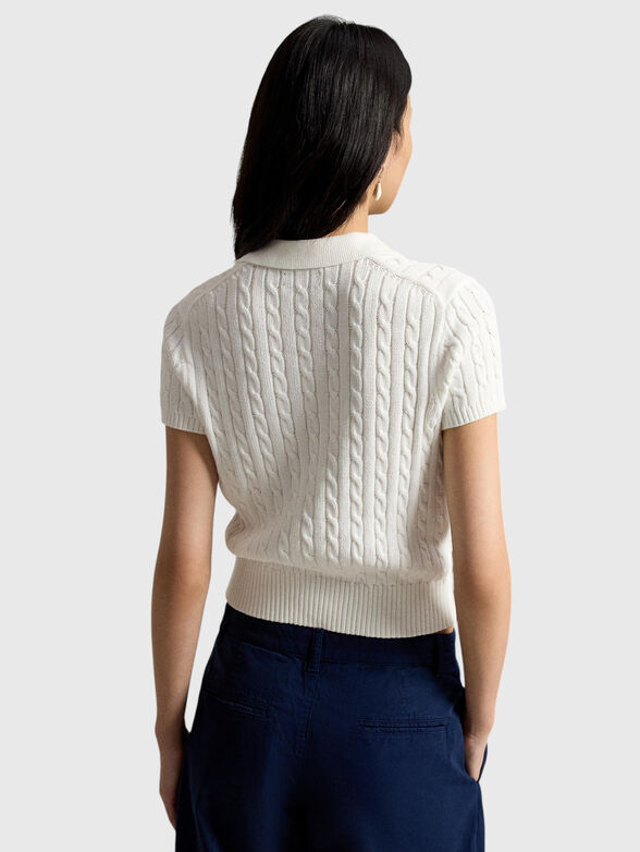 White cotton sweater - 3