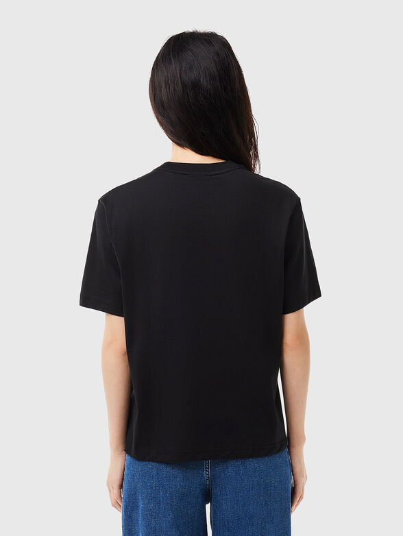 Logo detail  black T-shirt  - 3