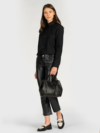 Cotton shirt with bead logo - 5