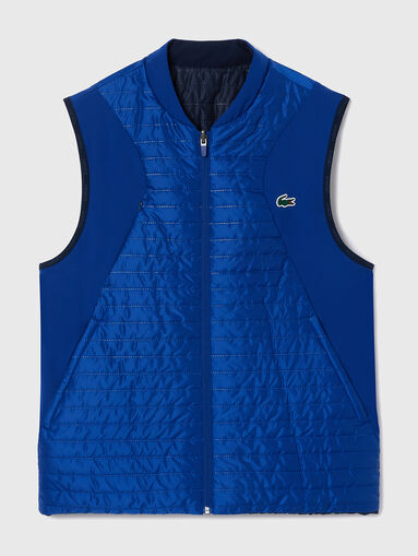 Reversible vest in blue  - 5
