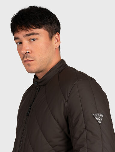Black quilted jacket - 4