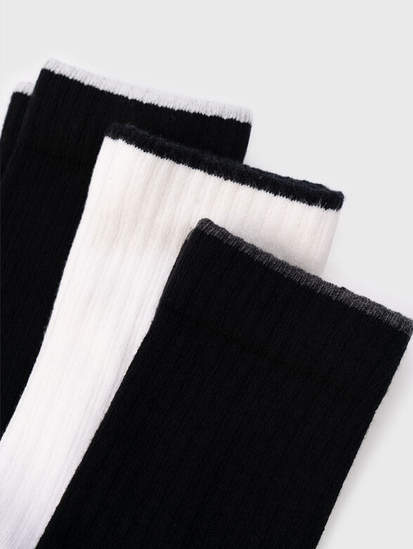 Set of three pairs socks with logo - 2