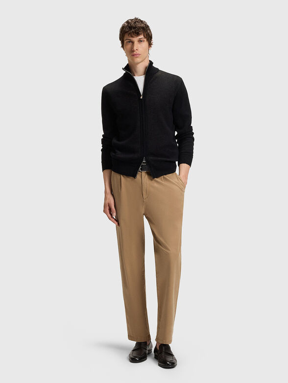 Beige slim fit pants - 4