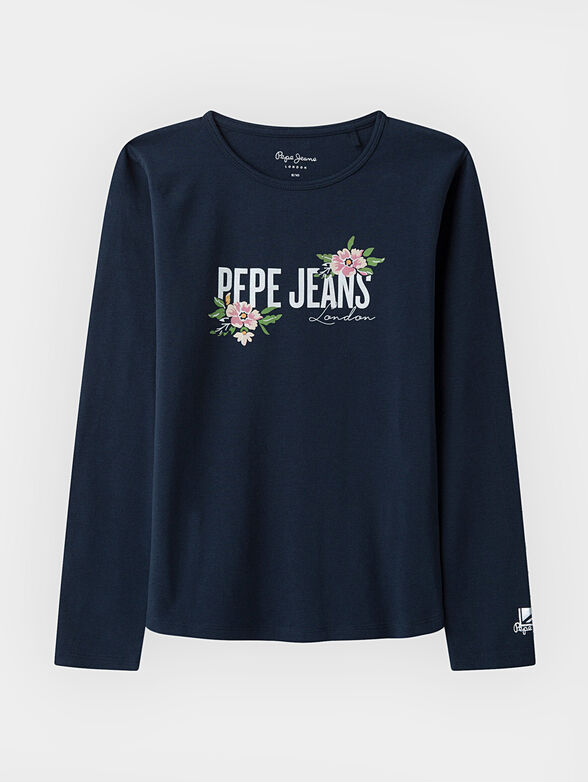 TAYLOR Blue t-shirt with long sleeves  - 1