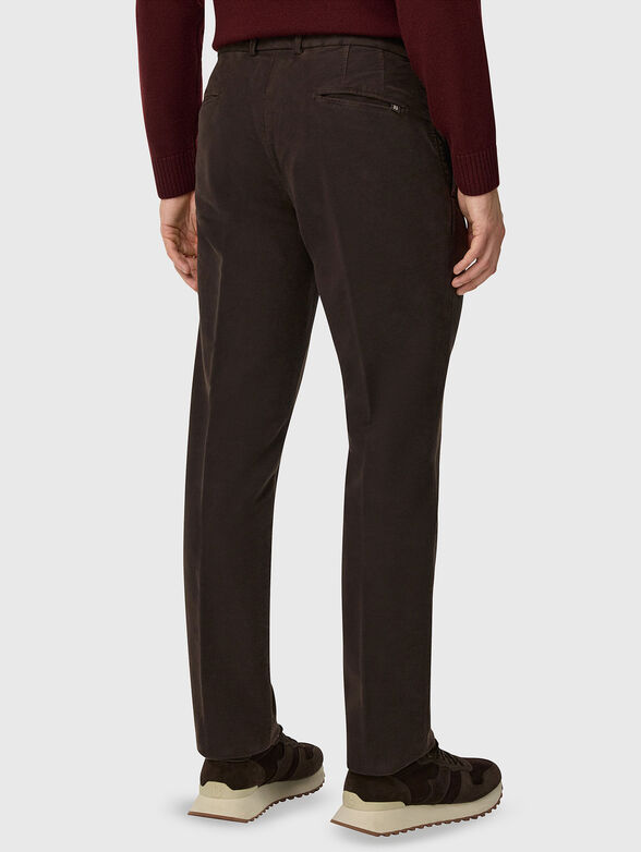 Straight brown trousers - 2