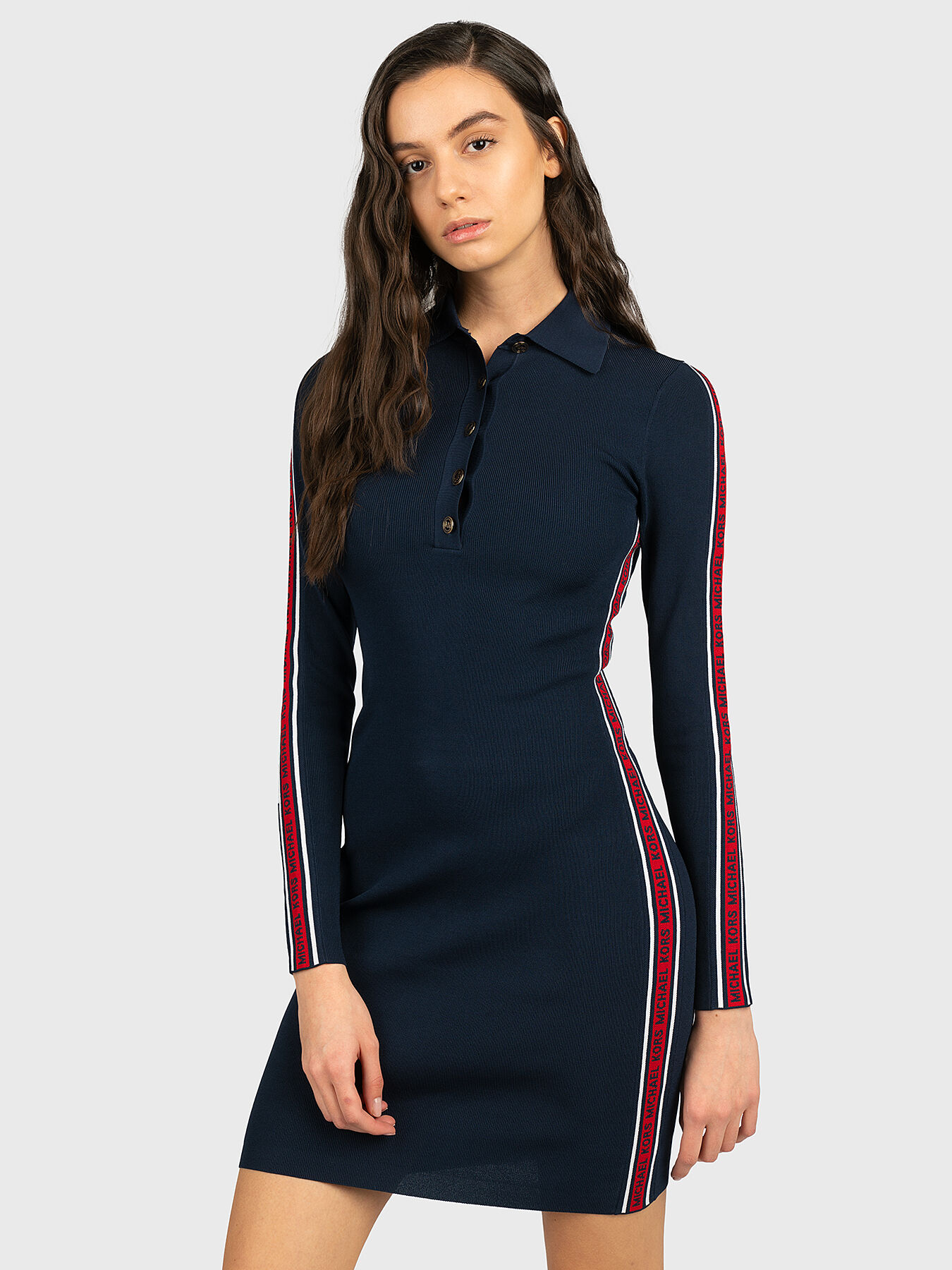 Logo tape polo dress brand MICHAEL KORS Globalbrandsstore en