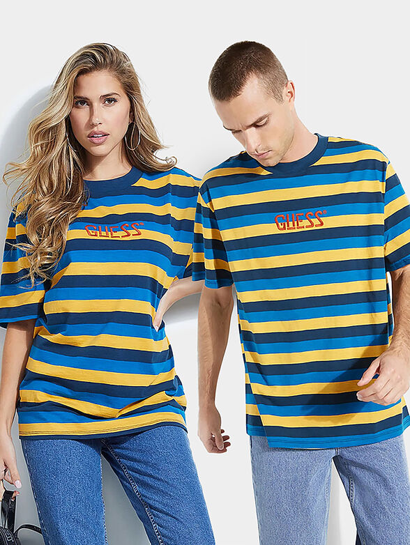 WONDER STRIPE Blue unisex t-shirt - 6