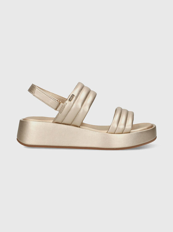 Golden quilted sandals  - 1