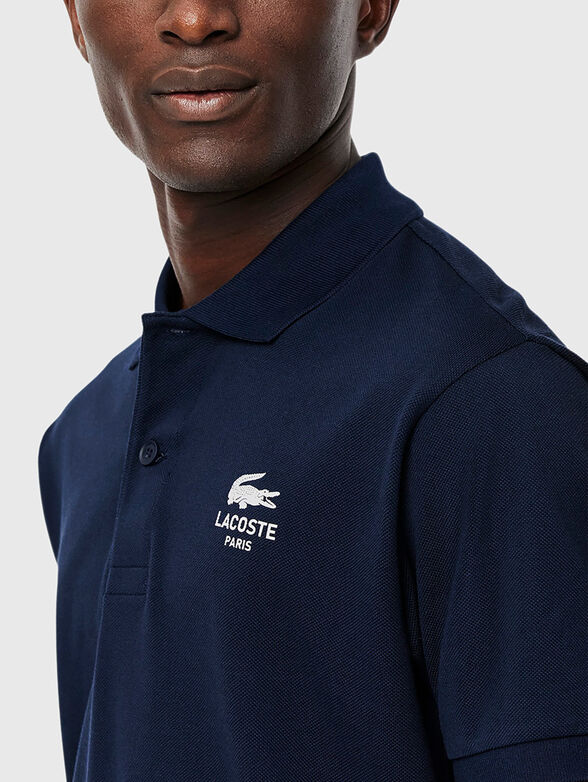 Unisex cotton polo shirt with logo embroidery - 4