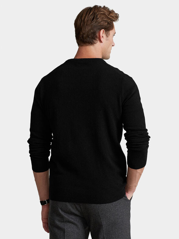 Cashmere sweater in black - 2