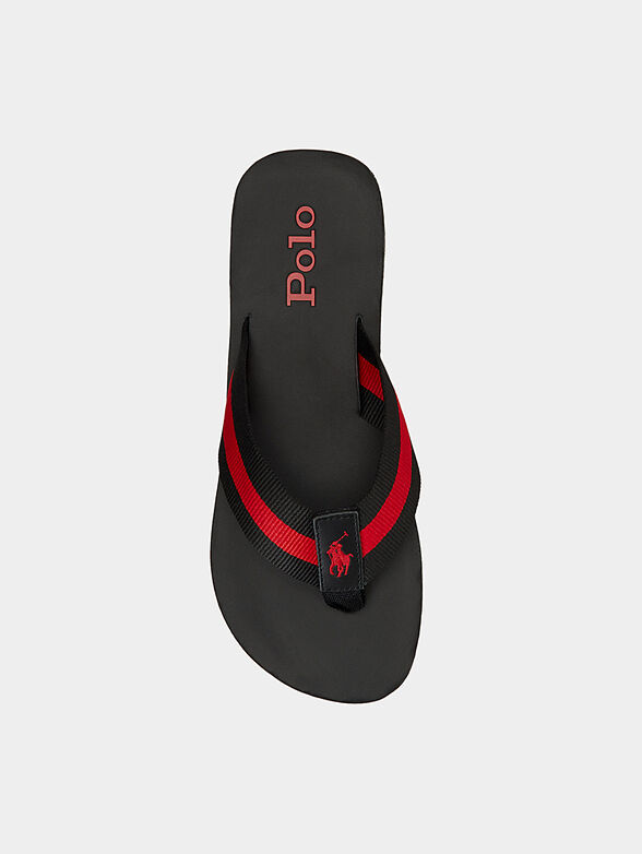 VINTAGE BOLT black flip-flops - 3