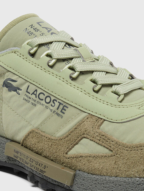 Sports shoes with suede details and logo - 4