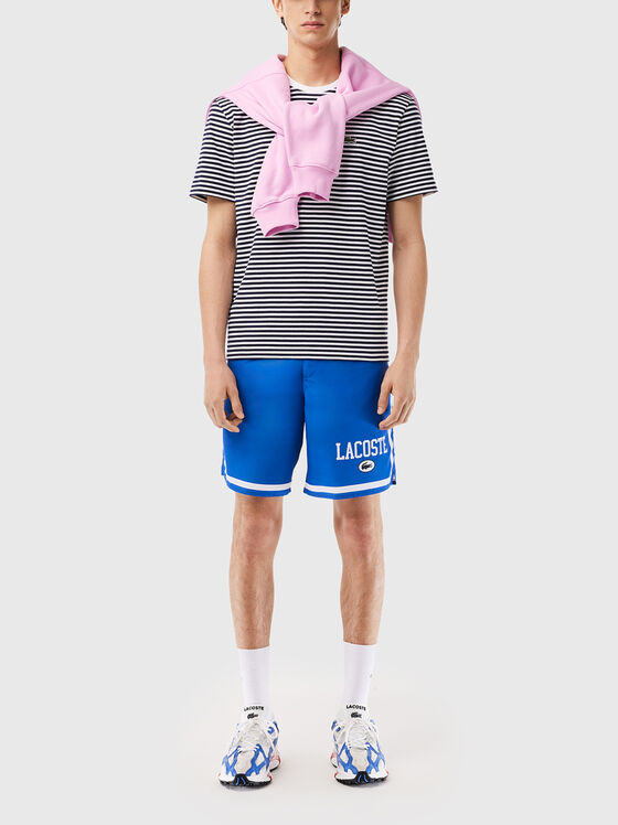 Памучна тениска с лого бродерия - 2