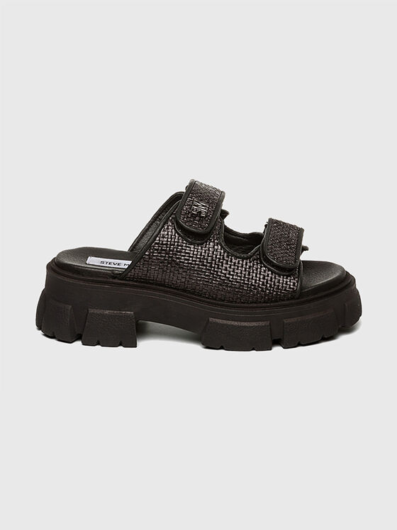 Черни чехли ARUBY с лого - 1