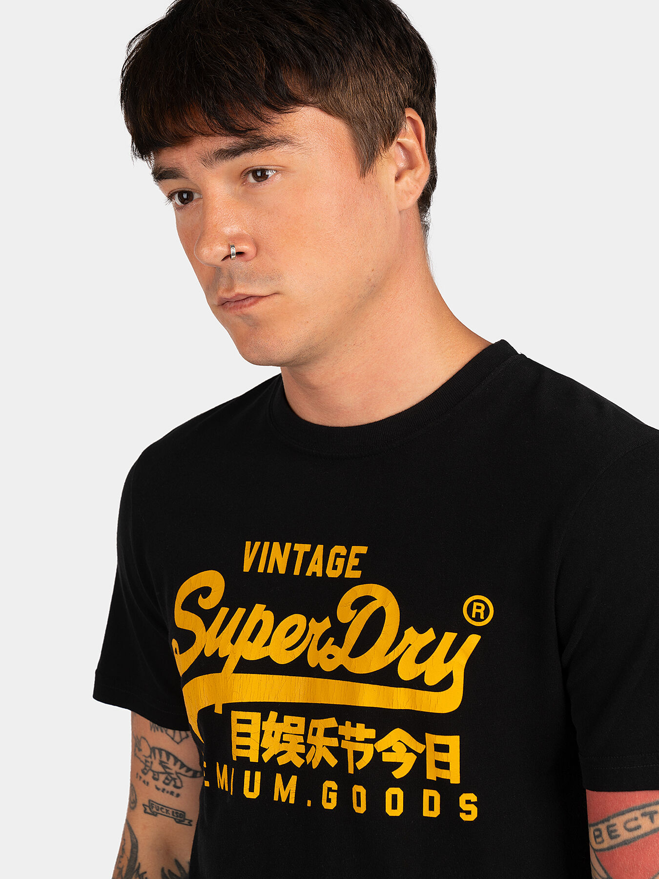 Superdry★フロント ヴィンテージロゴ☆メンズ☆Tシャツ VINTAGE LOGO t-shirt brand SUPERDRY — Globalbrandsstore.com/en