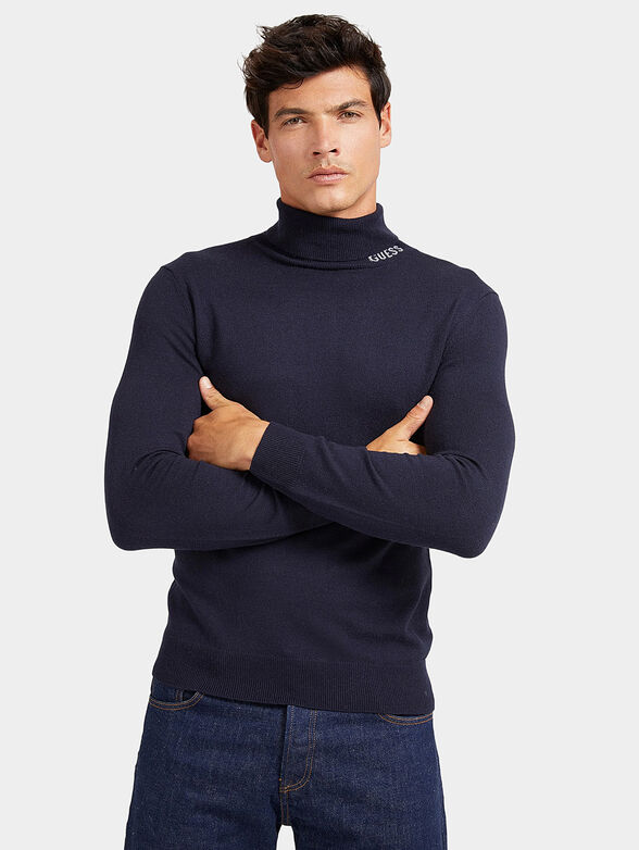 LANE turtleneck sweater with logo - 1