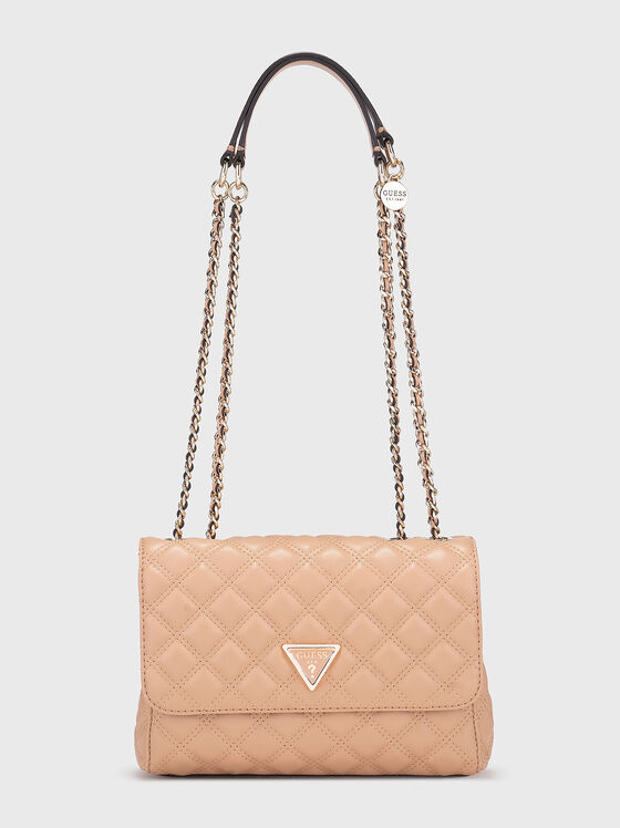 GIULLY bag with quilted effect in beige - 1