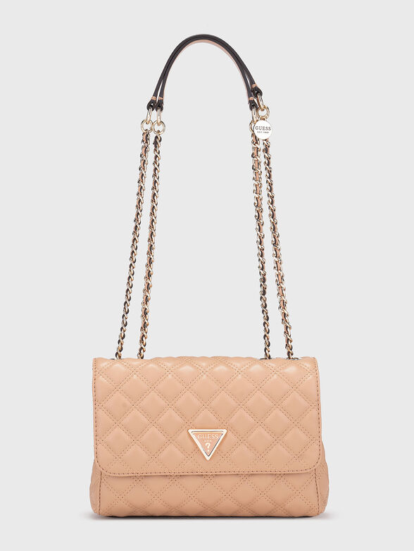 GIULLY bag with quilted effect in beige - 1