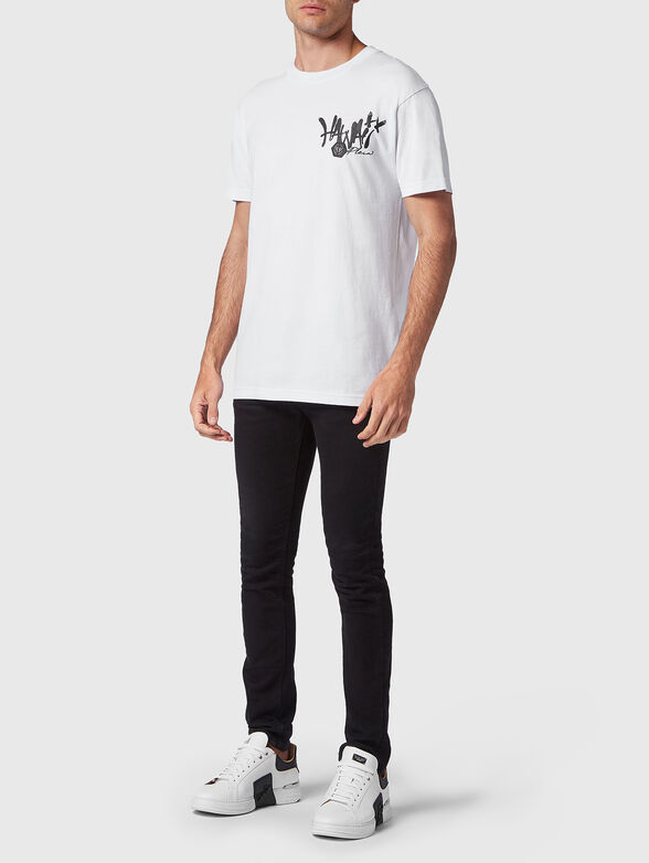 HAWAII black cotton T-shirt with print - 4