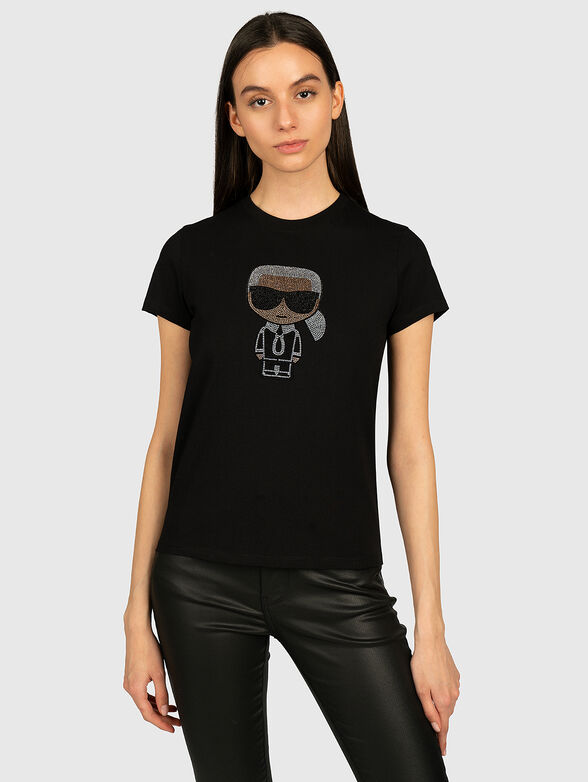 IKONIK T-shirt with rhinestone logo - 1