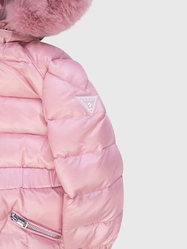 Real down hooded jacket - 5