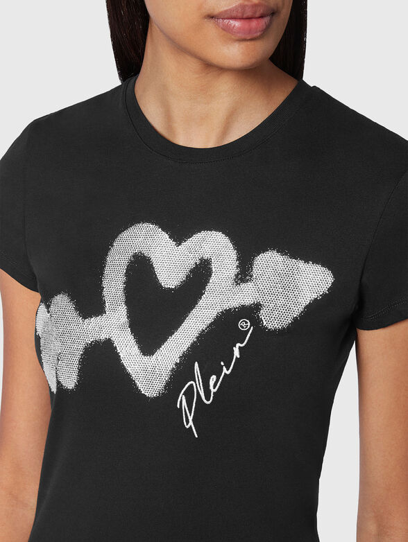 SEXY PURE T-shirt with rhinestones - 4
