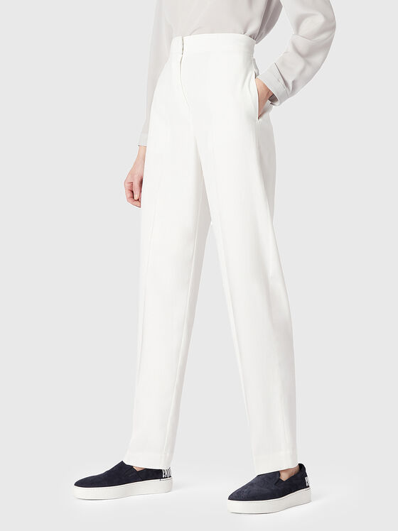 White pants with high waist  - 1