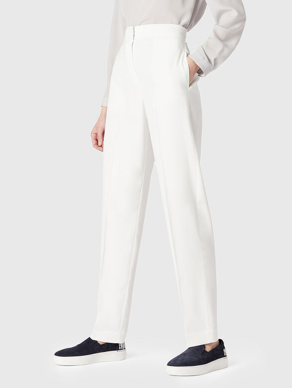 White pants with high waist  - 1