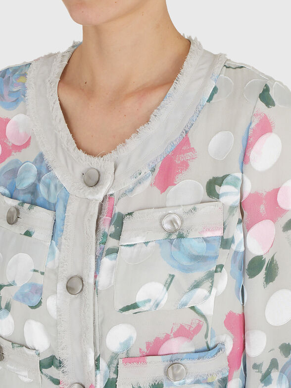 Silk blend blazer - 4