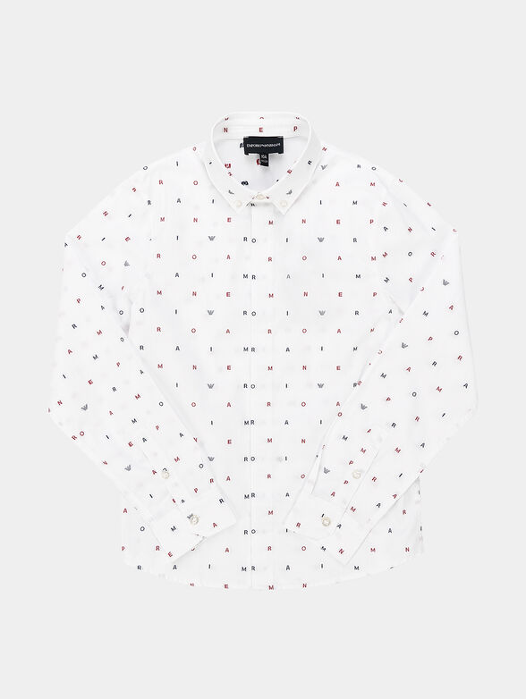 Cotton shirt with logo details - 1