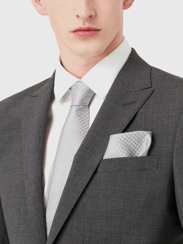 Dark blue silk handkerchief  - 2