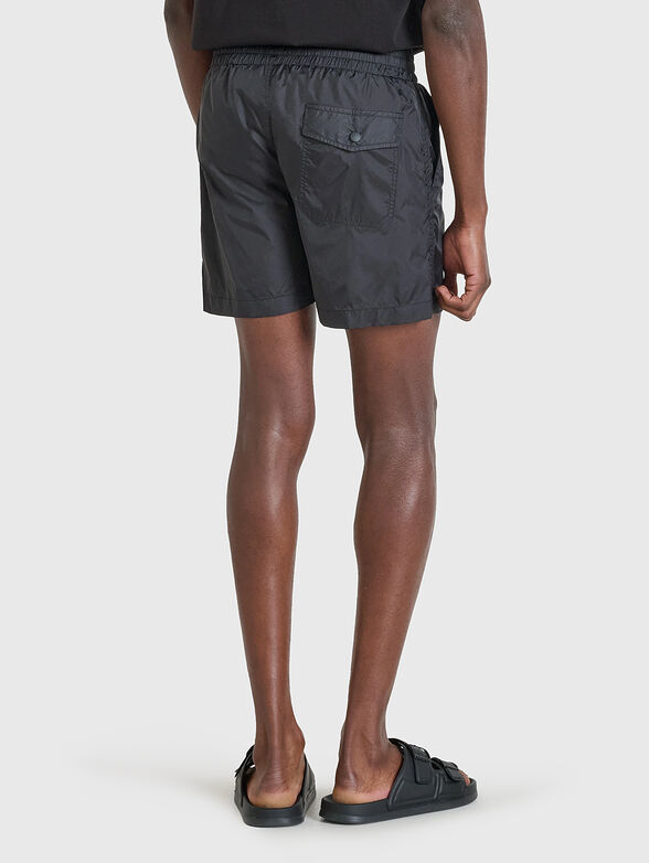 Beach shorts with rubberized logo - 1