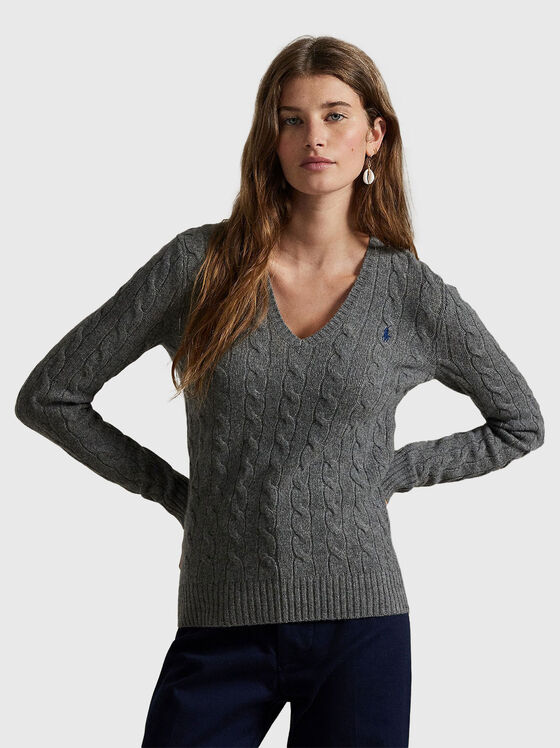 Cashmere blend wool sweater - 1