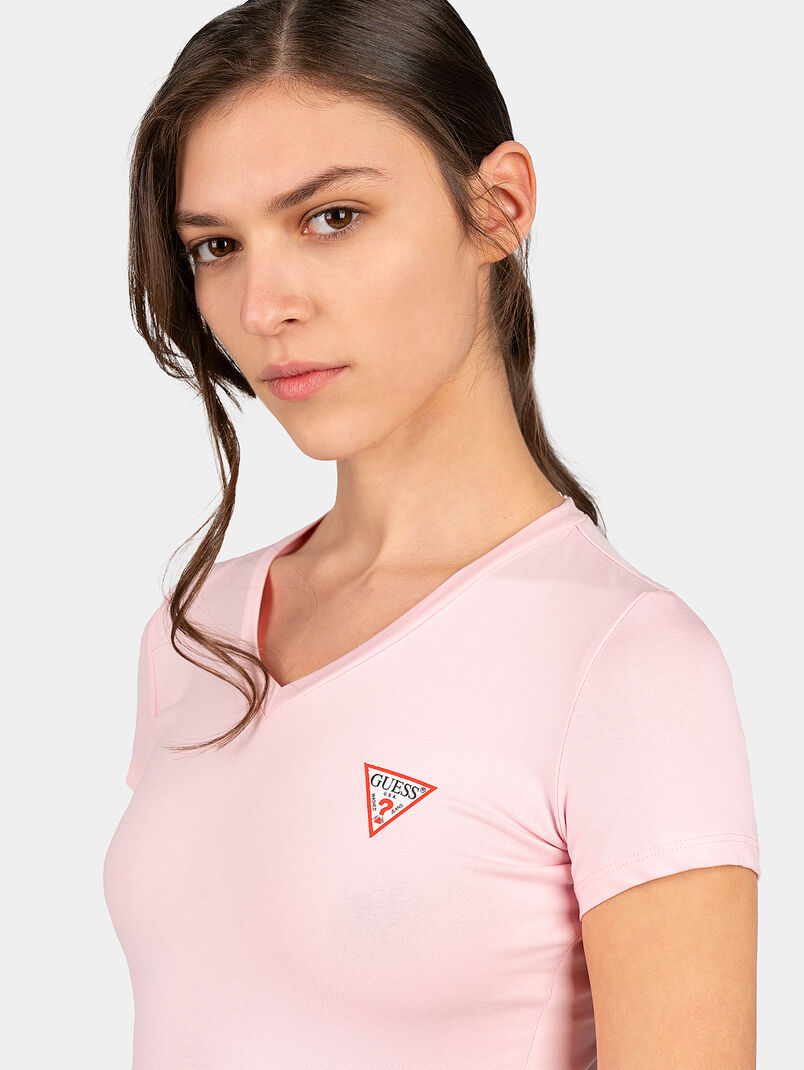T-shirt with triangle logo  - 3