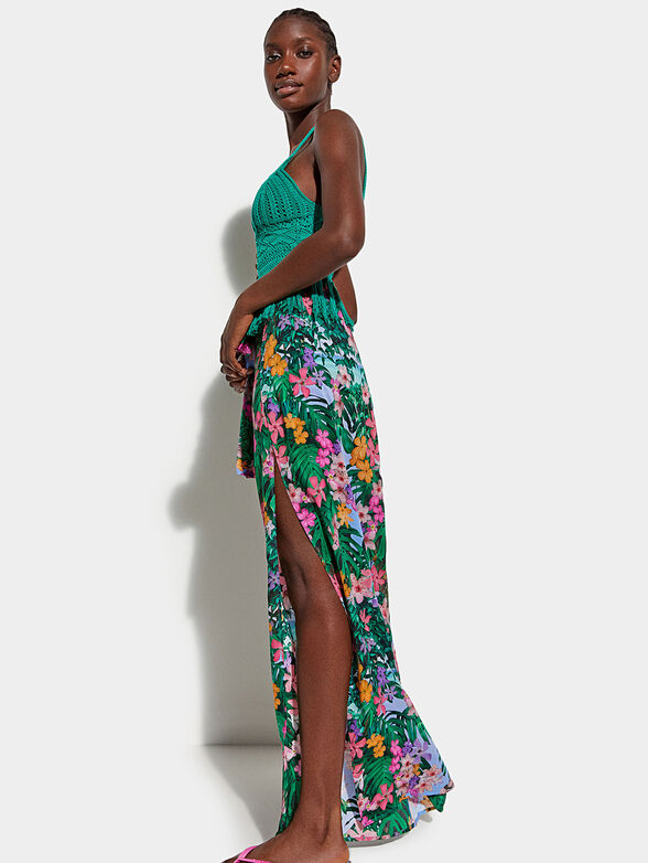 LAUREL trousers with floral print - 3
